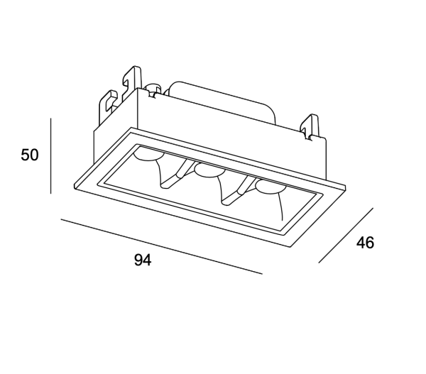 Bento Standard 3 Leds (Blanco) - Imagen 2