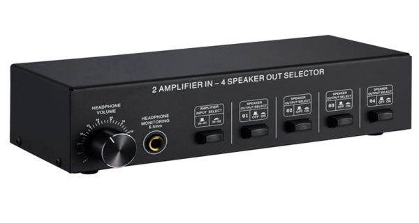 Estereo con Selector 2 en 4 salida Switcher