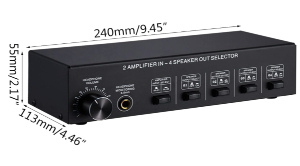 Estereo con Selector 2 en 4 salida Switcher - Imagen 2