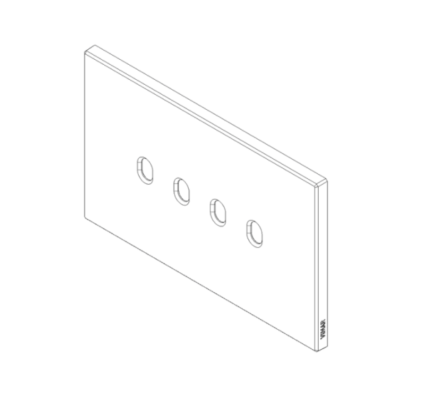 Placa 4Mx4 Vintage blanco mate - Imagen 3