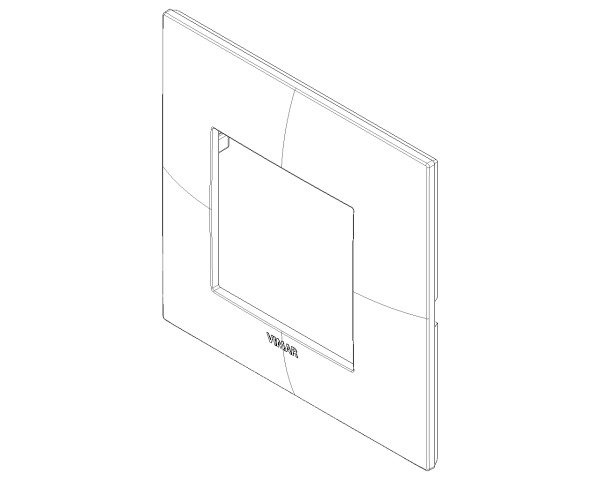 Placa 2M tecno níquel mate - Imagen 3