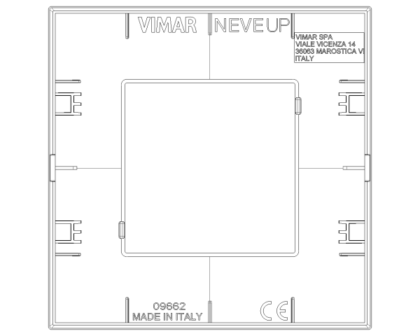 Placa 2M tecno níquel mate - Imagen 2