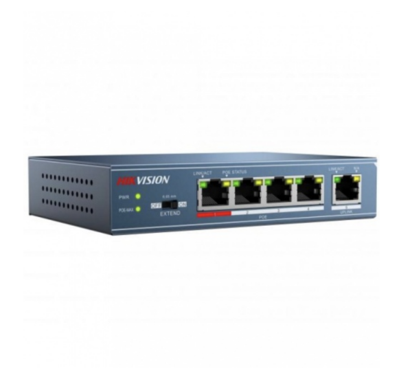 Switch POE 4 puertos 10/100Mbps + 1 uplink