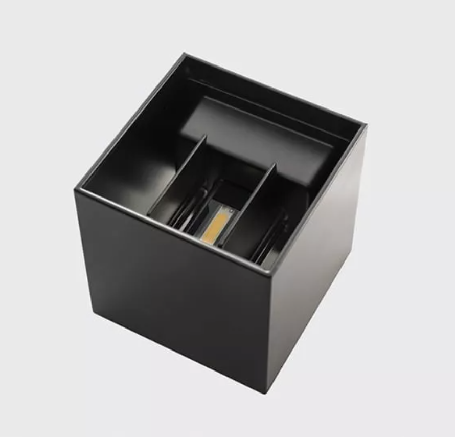 LED COB 2x3W de aluminio bidireccional