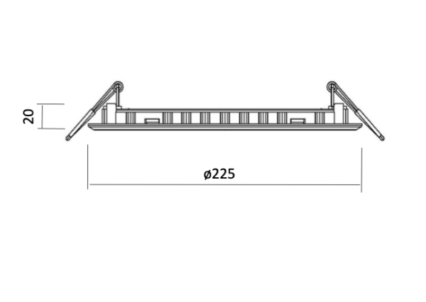 Led Panel RD 18W WW 100-240V ST - Imagen 2