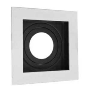 Ojo de Buey Gu10 Movil Aluminio C/Rejilla