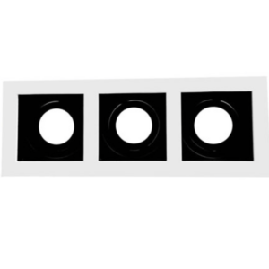 Ojo de Buey Gu10 3L Aluminio C/Rejilla