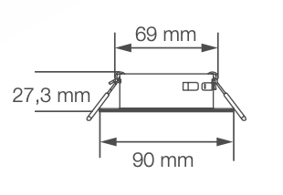 Ojo De Buey Spot Cuadrado P/Dicro Par16 - Imagen 2