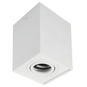 Ojo de Buey Spot Sobrepuesto Cuadrado GU10